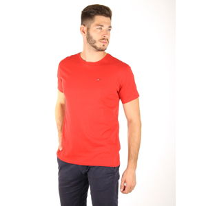 Tommy Hilfiger pánské červené tričko Essential - L (602)